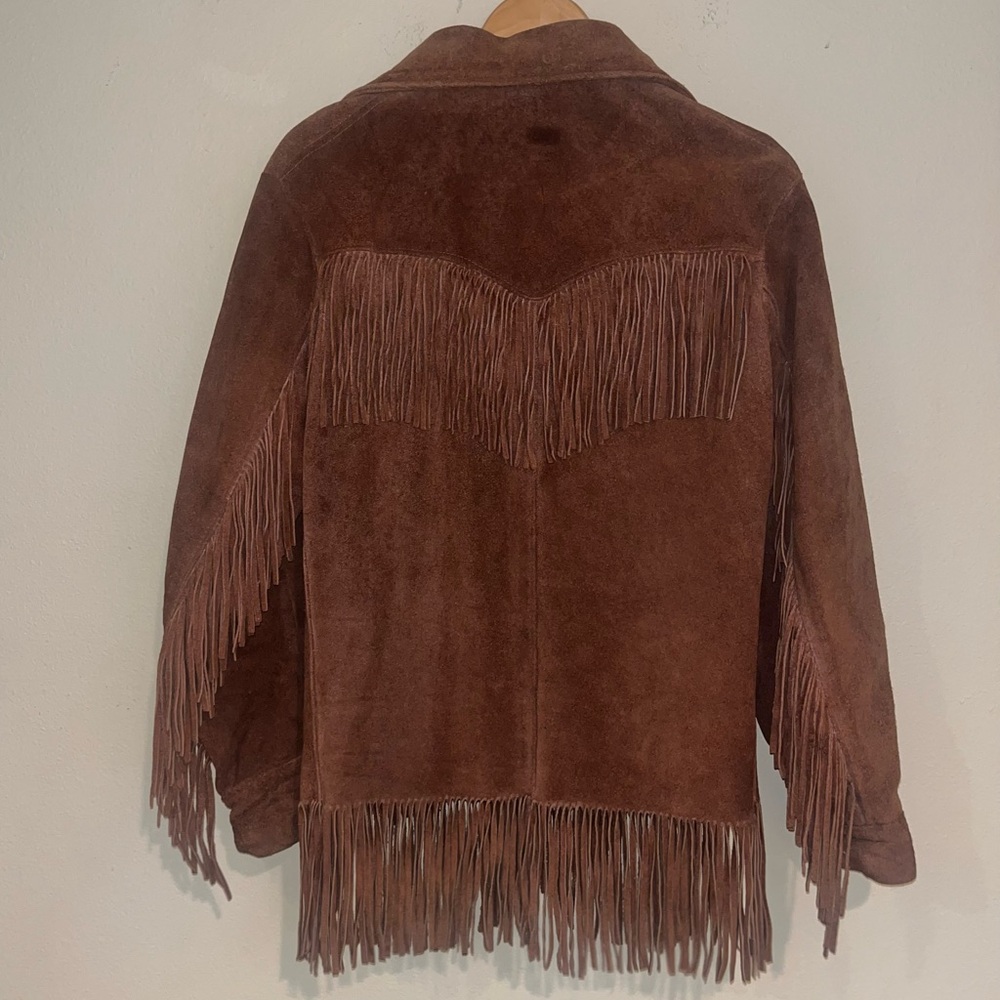 Authentic 1960s Leather Fringe Jacket Leather Jacket with Fringes Easy Rider - Picture 5 of 13